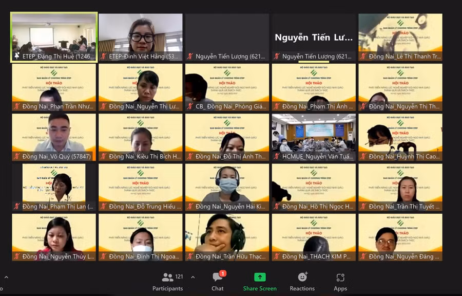 Hội thảo được tổ chức theo hình thức trực tiếp kết hợp trực tuyến.