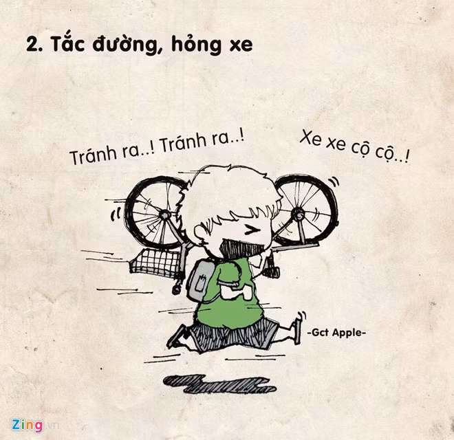 Truyện tranh 5 lý do đi học muộn muôn thuở của học sinh