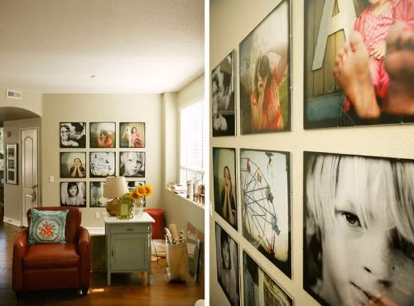 Những cách treo ảnh gia đình độc đáo và sáng tạo 20