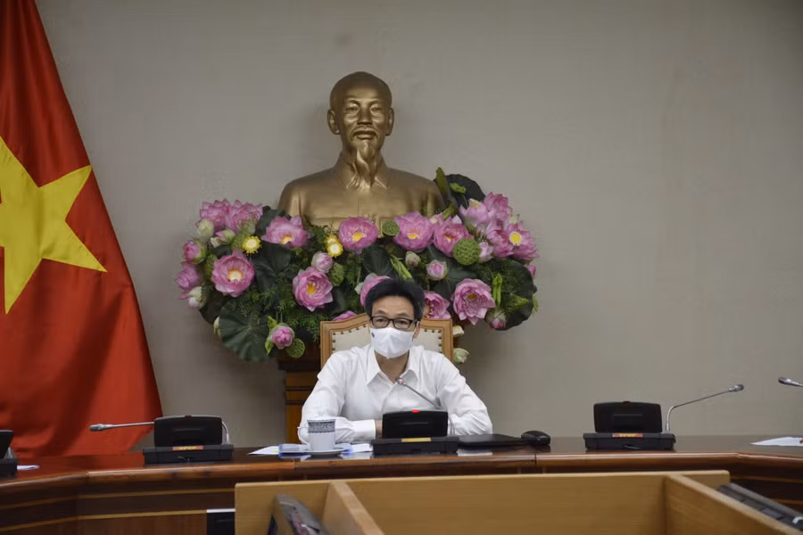 Phó Thủ tướng Vũ Đức Đam phát biểu tại buổi làm việc.