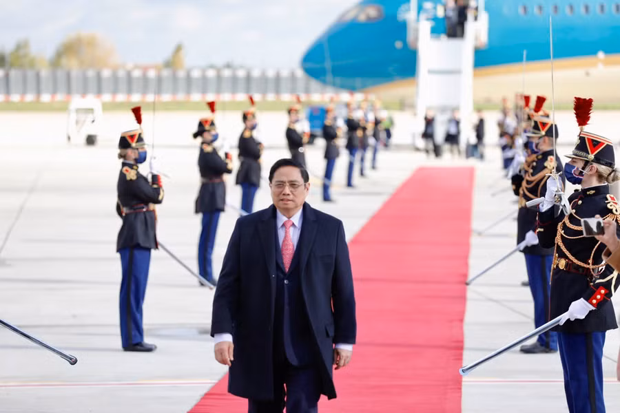 Lãnh đạo cấp cao Việt Nam và Pháp thời gian qua đã gia tăng quan tâm, nhấn mạnh sự cần thiết tăng cường quan hệ. Ảnh: TTXVN.