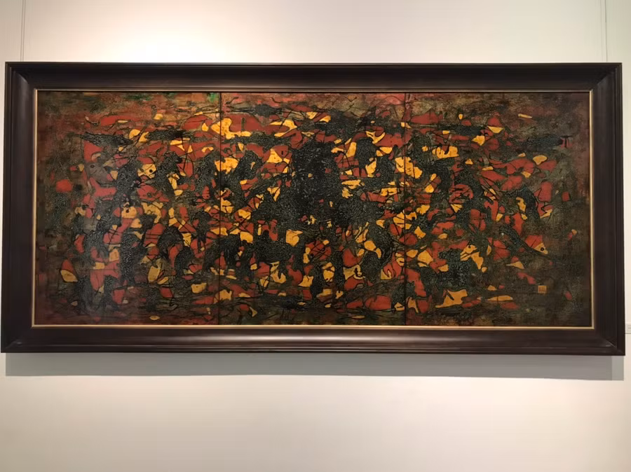 Một số tác phẩm trưng bày tại Triển lãm mỹ thuật 2021 - ĐH Kiến trúc Hà Nội.