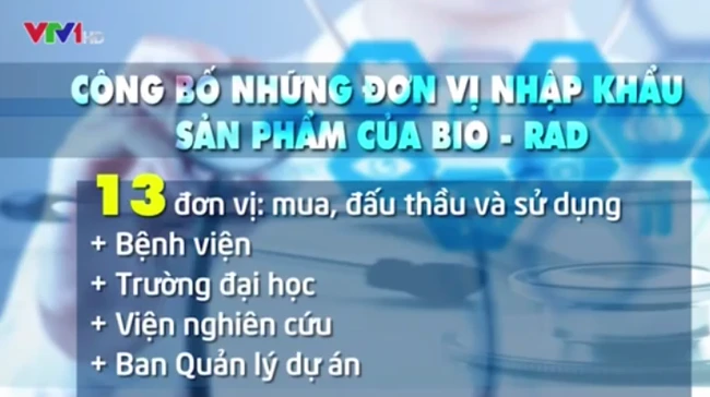 Nghi án Bio-Rad hối lộ quan chức VN: Lập Tổ công tác thu thập hồ sơ