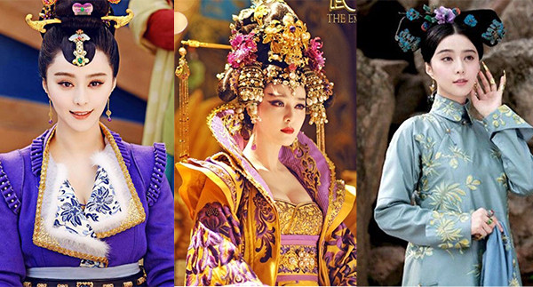 Phạm Băng Băng là diễn viên sở hữu gia tài phim cổ trang đồ sộ, chưa một tạo hình nào làm khó được cô. Đường nét mảnh mai thanh tú nhưng sắc sảo giúp Băng Băng hóa thân thành công các vai diễn từ thiếu nữ dịu dàng cho đến bà hoàng lộng lẫy. nhung-nang-hoa-dan-khong-the-bi-dim-hang-du-xoay-van-du-kieu-tao-hinh-9