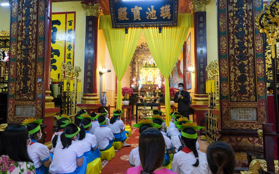 Học sinh Trường Tiểu học An Thới 2 (quận Bình Thủy, TP Cần Thơ) tham quan trải nghiệm tại chùa Nam Nhã (quận Bình Thủy), nơi ở của chiến sĩ cách mạng qua các thời kỳ. Học sinh Trường Tiểu học An Thới 2 (quận Bình Thủy, TP Cần Thơ) tham quan trải nghiệm tại chùa Nam Nhã (quận Bình Thủy), nơi ở của chiến sĩ cách mạng qua các thời kỳ.