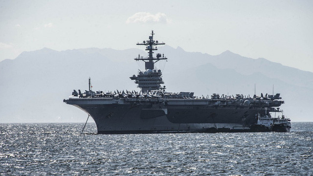  Ngày 23/1, tàu đã thực hiện tập trận thường quy với tàu đổ bộ tấn công số 1 thế giới USS America (LHA 6). 