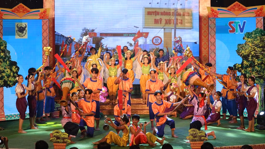 Một tiết mục được biểu diễn tại hội thi.