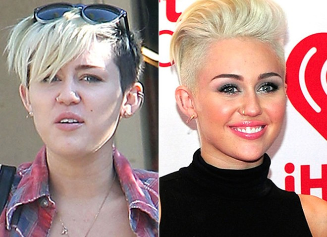 Sao lộ mặt già nua vì thiếu son phấn