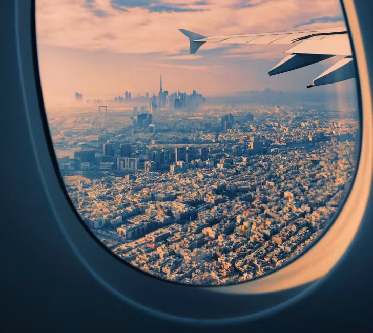 Quang cảnh thành phố từ góc nhìn của máy bay - hẹn gặp lại bạn, Dubai xinh đẹp!