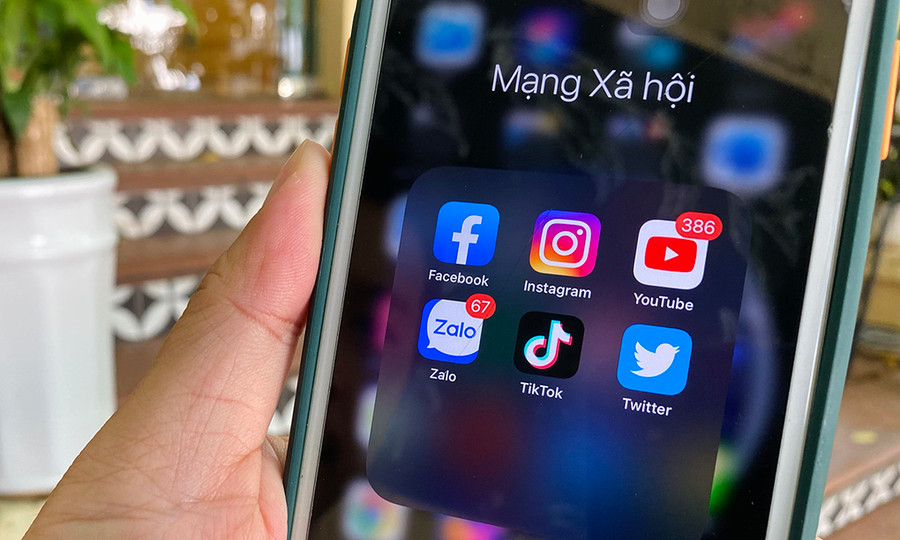 Các mạng xã hội phổ biến tại Việt Nam. Ảnh: Anh Tú Các mạng xã hội phổ biến tại Việt Nam. Ảnh: Anh Tú