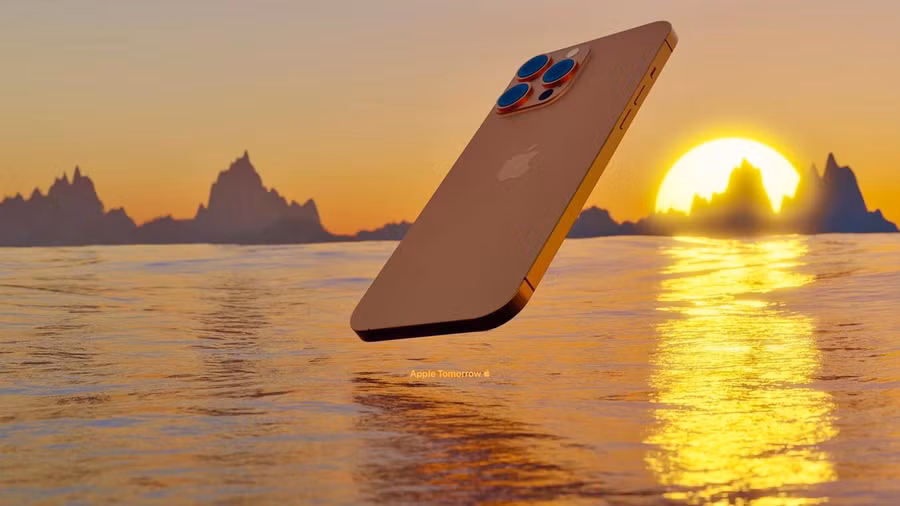 iPhone 13 concept Sunset Gold - Vàng Hoàng Hôn.
