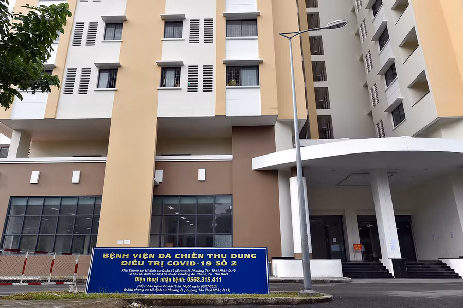 BV có năng lực tiếp nhận điều trị 2.500 bệnh nhân là những người không có triệu chứng, hoặc triệu chứng nhẹ. Ảnh: VGP/Đình Nam