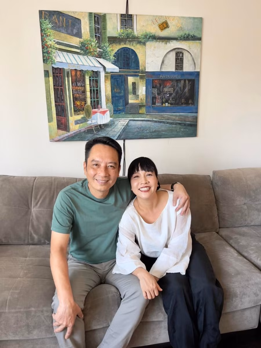 Vợ chồng diva Mỹ Linh và nhạc sĩ Anh Quân.