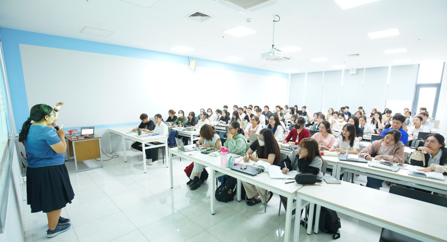 Sinh viên tại Trường ĐH Kinh tế - Luật, ĐH Quốc gia TPHCM. Ảnh: UEL Sinh viên tại Trường ĐH Kinh tế - Luật, ĐH Quốc gia TPHCM. Ảnh: UEL