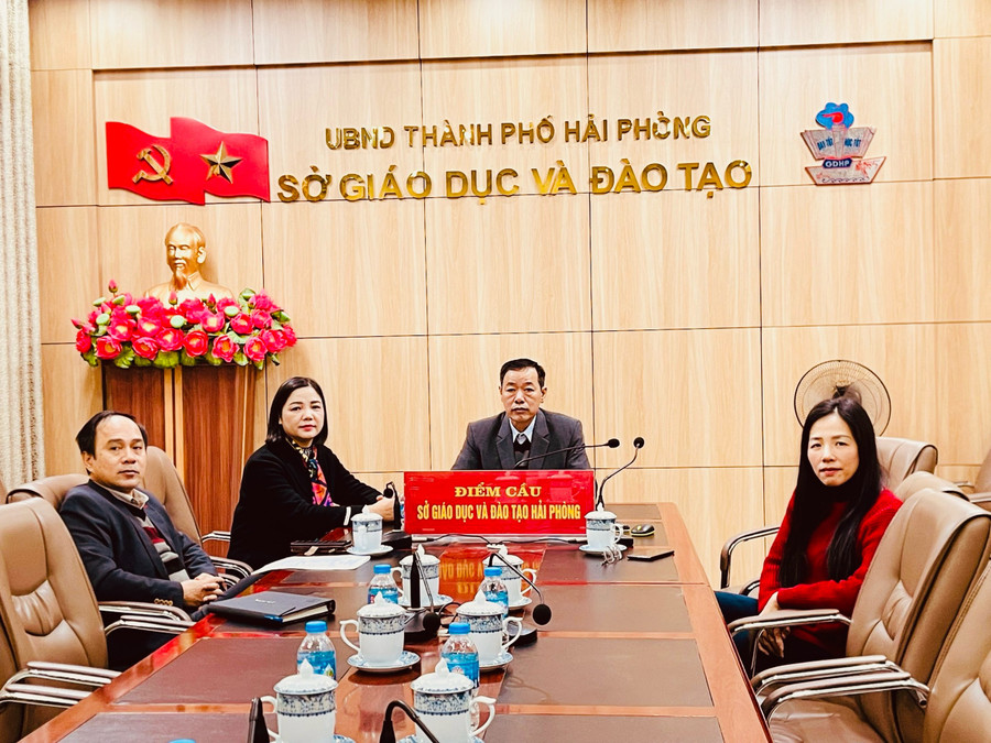 Điểm cầu Sở GD&amp;ĐT Hải Phòng.