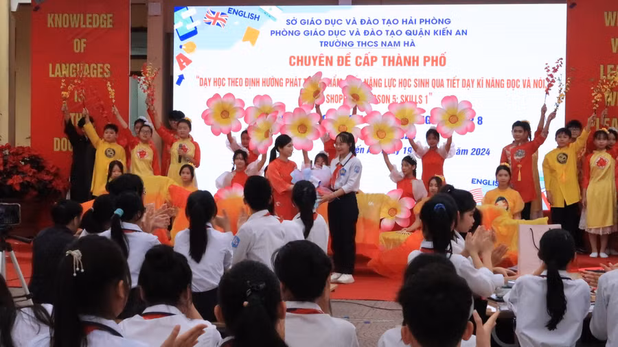 Chuyên đề Tiếng Anh tại Trường THCS Nam Hà, quận Kiến An thành công tốt đẹp.