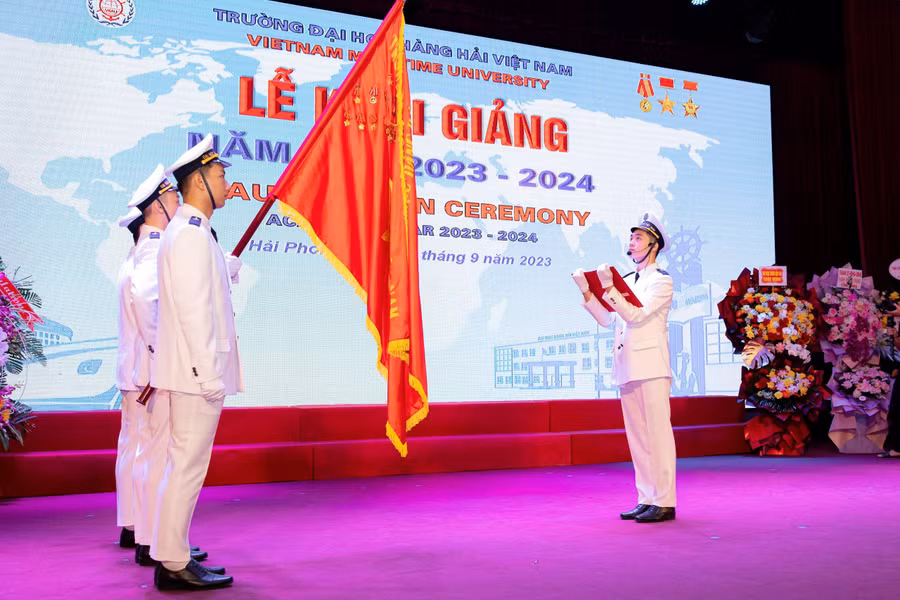 Lễ Khai giảng năm học mới 2023-2024 Trường Đại học Hàng hải Việt Nam.