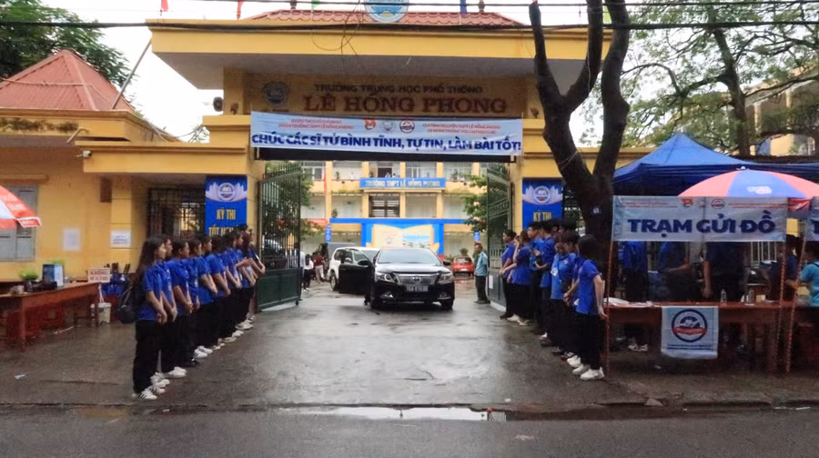 Điểm thi Trường THPT Lê Hồng Phong, quận Hồng Bàng, TP Hải Phòng.