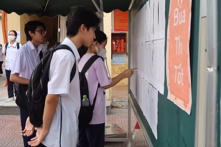 Thí sinh tham dự kì thi tốt nghiệp năm 2023.