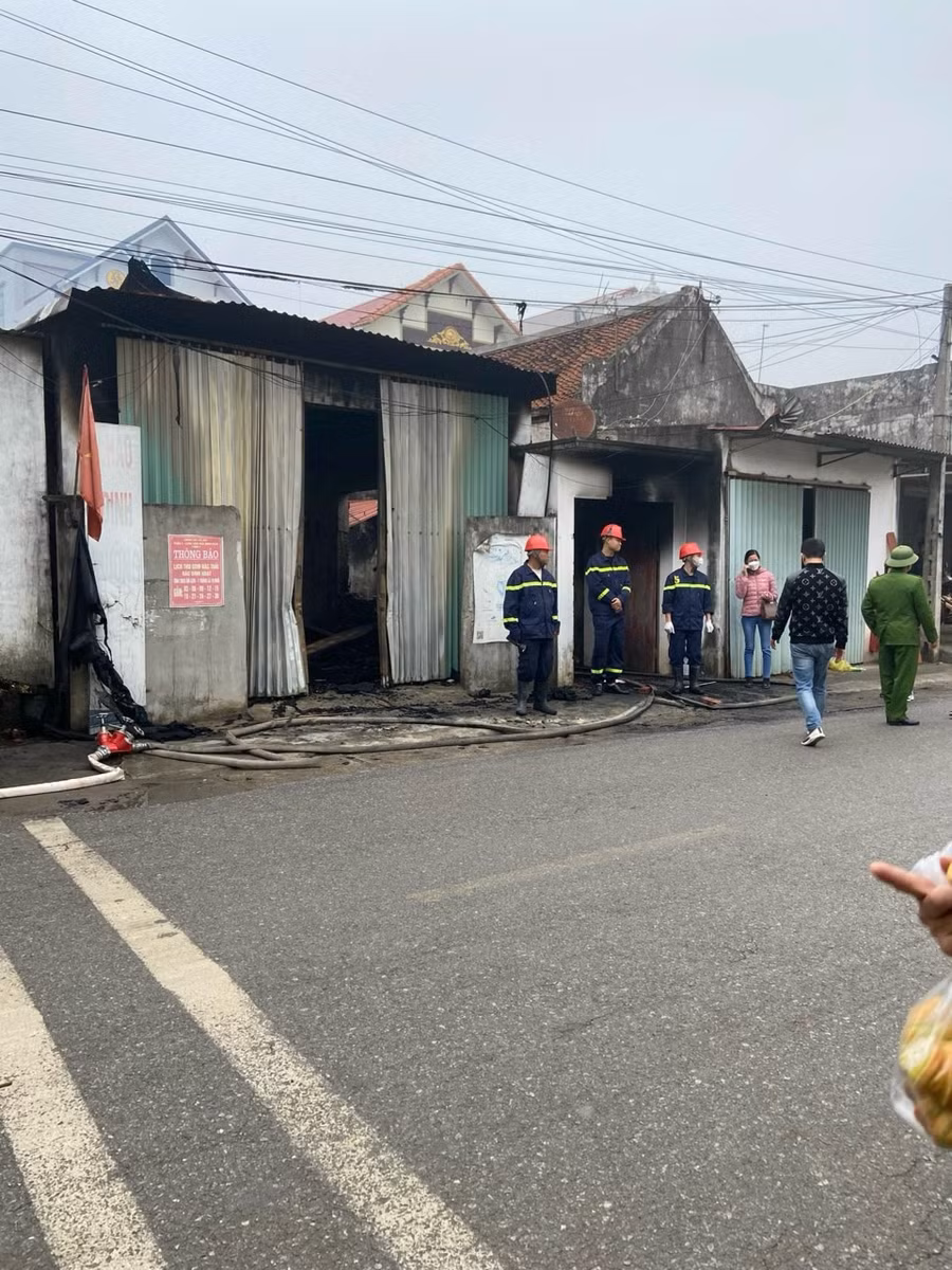 Hiện trường vụ cháy.