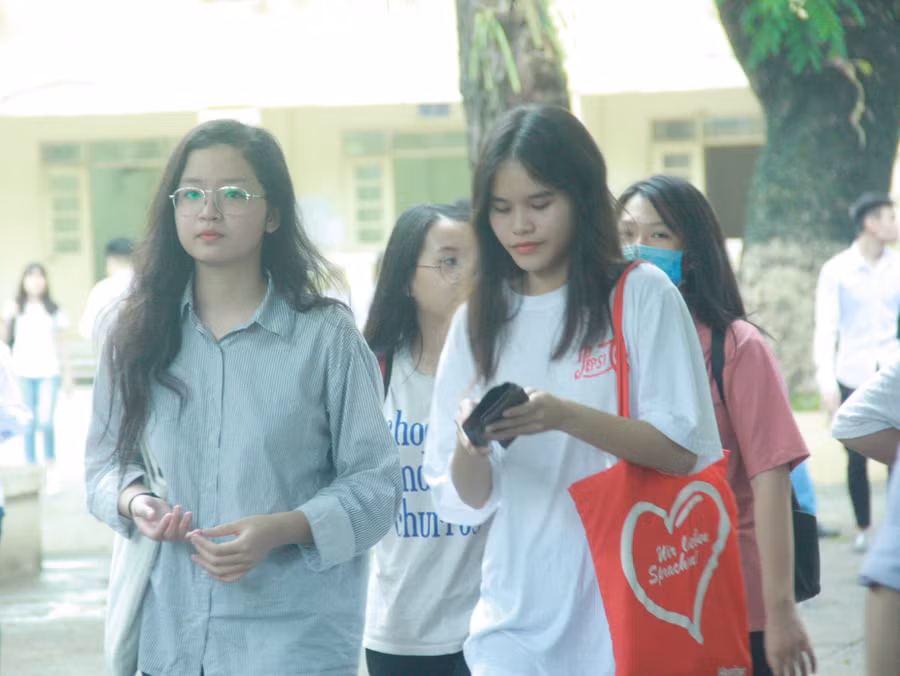 Thí sinh thi tốt nghiệp THPT. Ảnh: Hải Bình.