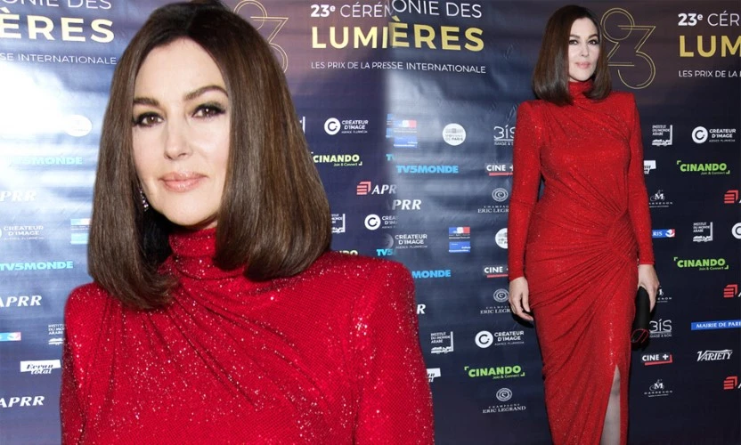 Monica Bellucci tại một buổi lễ trao giải vào năm 2018.