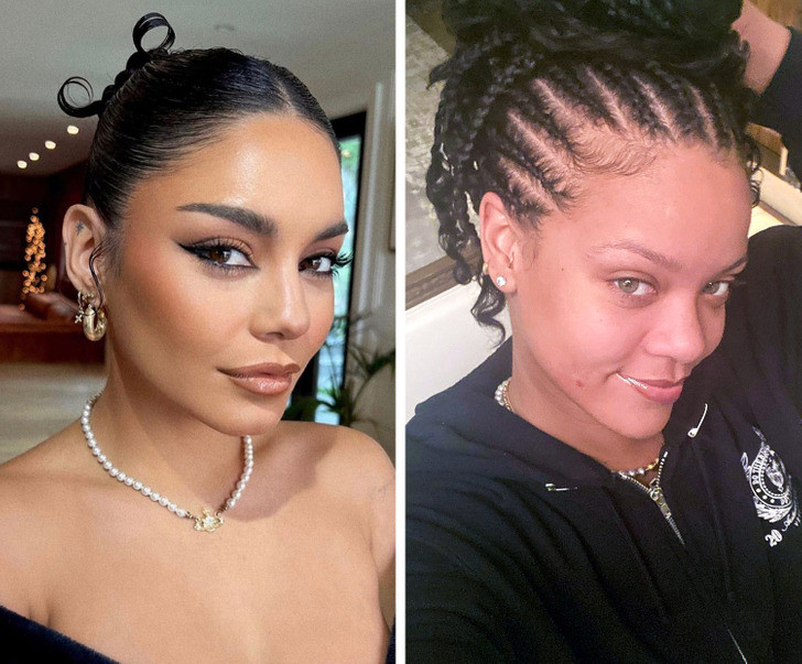 Vanessa Hudgens và Rihanna - 35 tuổi. Vanessa Hudgens và Rihanna - 35 tuổi.