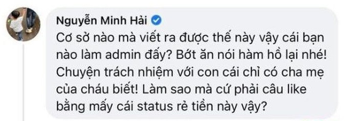 Bạn trai cũ của Hòa Minzy đã có phản ứng gay gắt trước thông tin không chu cấp tiền cho con chung với nữ ca sĩ. Bạn trai cũ của Hòa Minzy đã có phản ứng gay gắt trước thông tin không chu cấp tiền cho con chung với nữ ca sĩ.