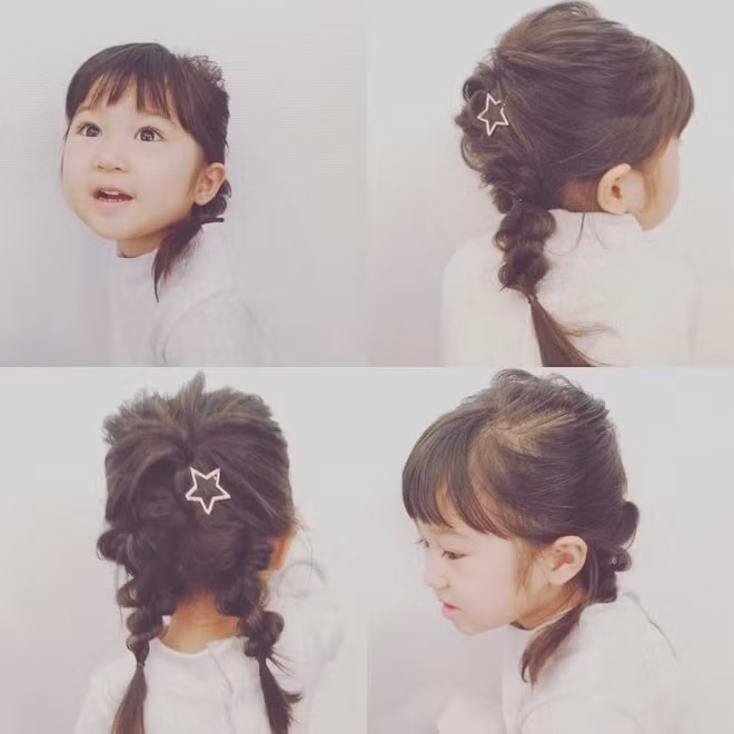 20 kieu toc tet dep cho be gai don tet 2020, chi mat 5 phut, ai gap cung khen xinh - 6