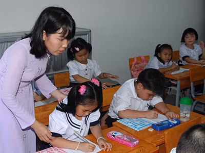 GV tiểu học có bằng thạc sĩ chưa được chuyển ngạch lương theo bằng 