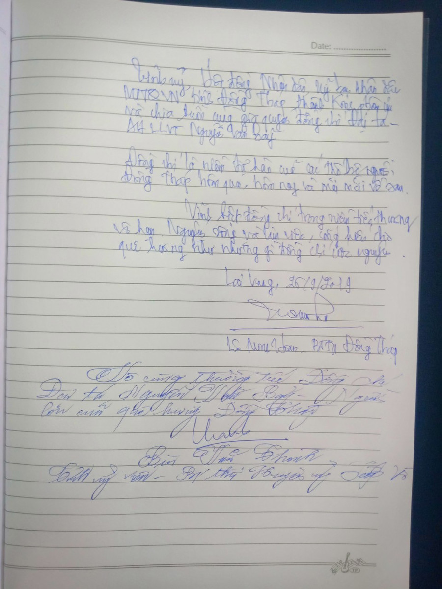 Dòng cảm xúc của Bí thư Tỉnh ủy Đồng Tháp Lê Minh Hoan.