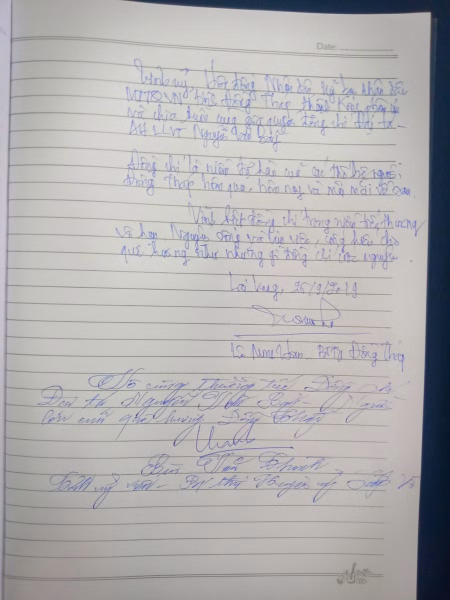 Dòng cảm xúc của Bí thư Tỉnh ủy Đồng Tháp Lê Minh Hoan.