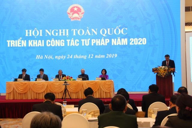 Hội nghị toàn quốc triển khai công tác tư pháp năm 2019.