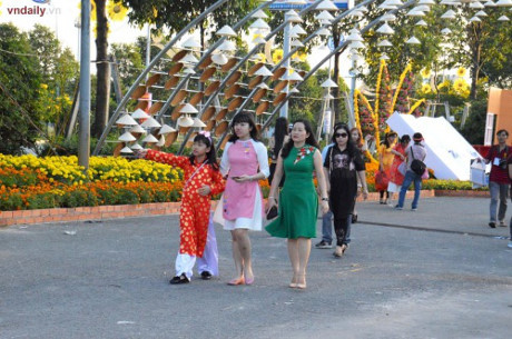 Ngam duong hoa Binh Duong voi ban sac nhung lang nghe - Anh 1