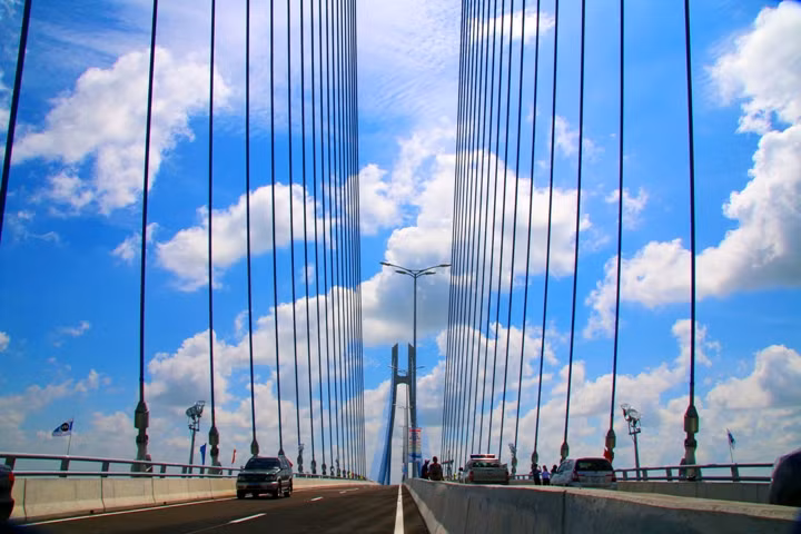 Cầu Vàm Cống có tổng mức đầu tư 271 triệu USD bằng nguồn vốn ODA của Hàn Quốc và vốn đối ứng của Chính phủ Việt Nam