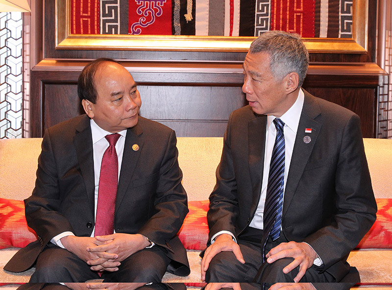 Thủ tướng Nguyễn Xuân Phúc và Thủ tướng Singapore Lý Hiển Long Thủ tướng Nguyễn Xuân Phúc và Thủ tướng Singapore Lý Hiển Long