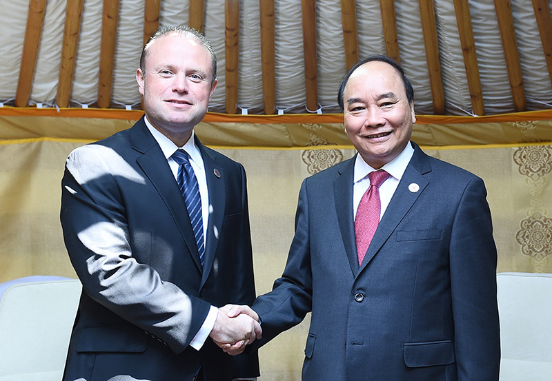 Thủ tướng Nguyễn Xuân Phúc vàThủ tướng Malta Joseph Muscat Thủ tướng Nguyễn Xuân Phúc vàThủ tướng Malta Joseph Muscat