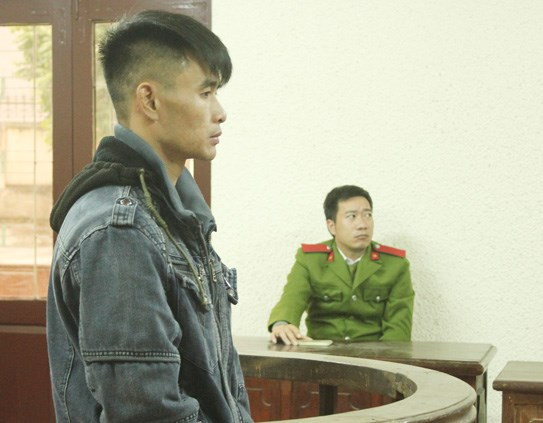 Bị cáo Hùng tại tòa