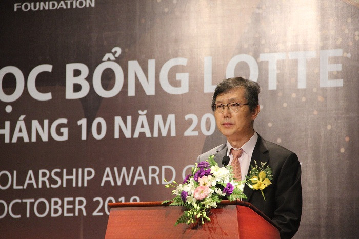 Ông Lim Jae Hoon - Tổng Lãnh Sự Hàn Quốc tại TPHCM phát biểu tại buổi lễ