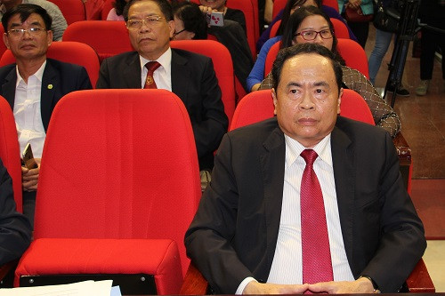 Đồng chí Trần Thanh Mẫn – Bí thư Trung ương Đảng, Chủ tịch Ủy ban T.Ư Mặt trận Tổ quốc Việt Nam dự buổi lễ