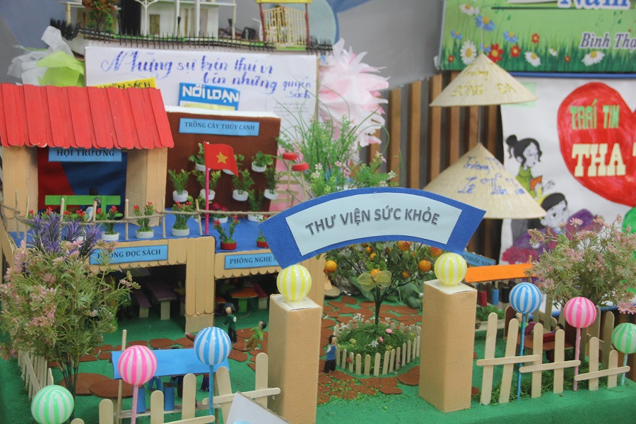 Ý tưởng về thư viện sức khỏe trong gian trưng bày