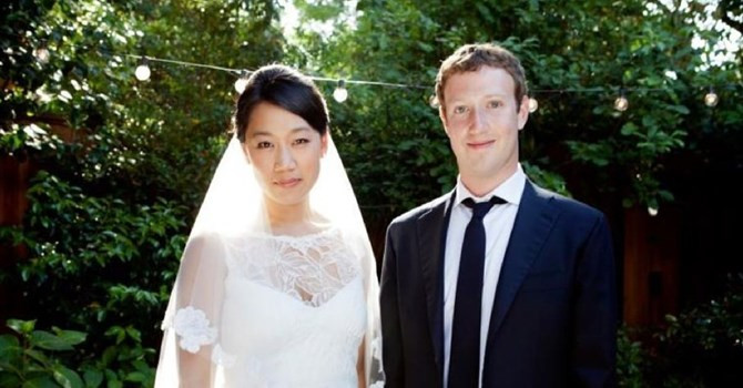 Hình ảnh đám cưới của Mark Zuckerberg và Priscilla Chan ngày 19/5/2012