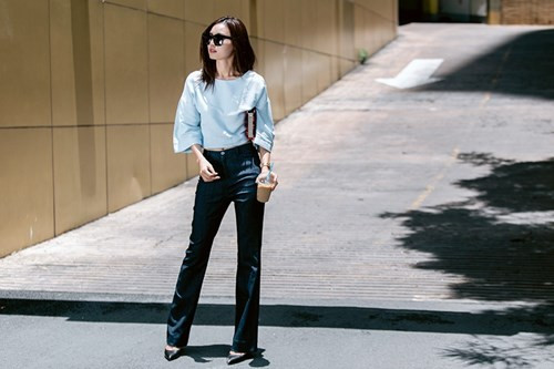 Lan Ngọc khoe chân dài miên man trên phố - ảnh 5