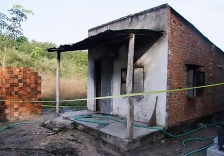 Căn nhà nơi xảy ra vụ việc.