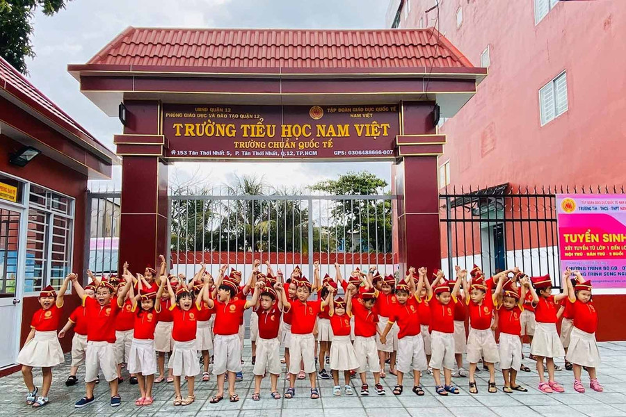 Học sinh Trường Tiểu học Nam Việt (Quận 12, TPHCM). Ảnh: Nam Việt CS5 Học sinh Trường Tiểu học Nam Việt (Quận 12, TPHCM). Ảnh: Nam Việt CS5