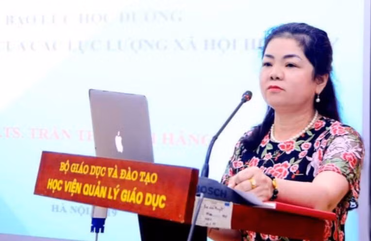 PGS.TS Trần Thị Minh Hằng - Khoa Tâm lý giáo dục, Học viện Quản lý Giáo dục. Ảnh NVCC