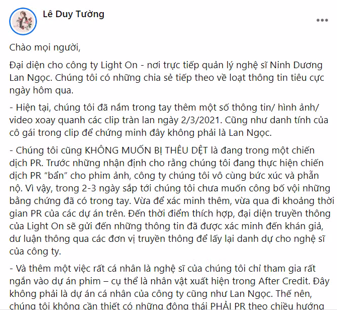 Đại diện Ninh Dương Lan Ngọc lên tiếng việc dùng chiều trò PR sản phẩm mới ảnh 2