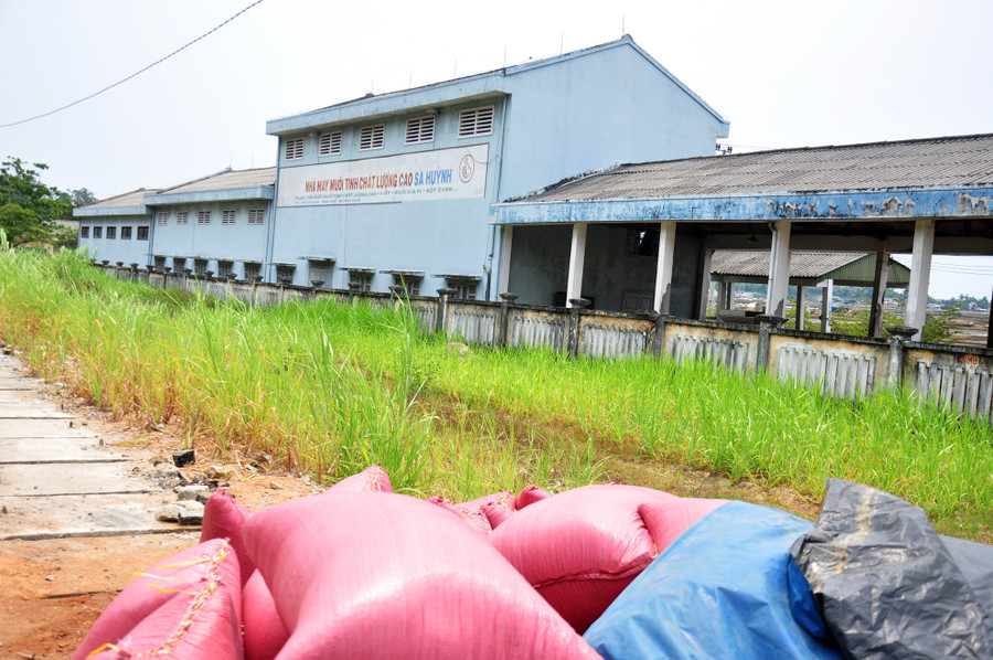 Chia sẻ khó khăn cùng bà con diêm dân, tỉnh Quảng Ngãi từng đầu tư 5 tỷ đồng xây nhà máy chế biến muối tinh chất lượng cao ngay sát đồng muối Sa Huỳnh với công suất 120.000 tấn mỗi năm. Tuy nhiên, nhà máy hoạt động chưa bao lâu thì đã dừng vào năm 2010, và bỏ hoang từ đó đến nay.