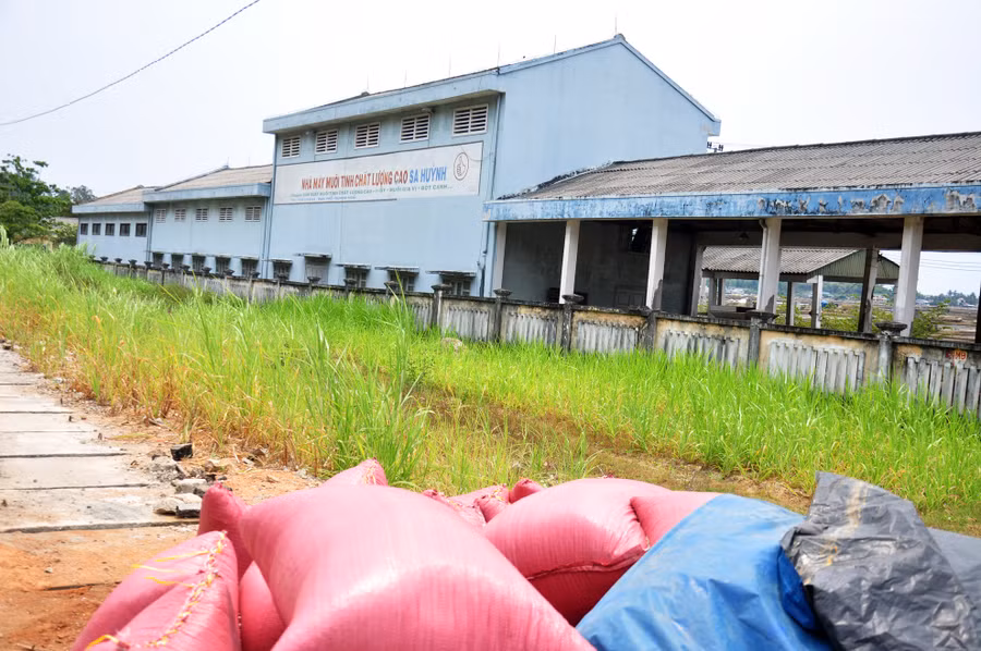 Chia sẻ khó khăn cùng bà con diêm dân, tỉnh Quảng Ngãi từng đầu tư 5 tỷ đồng xây nhà máy chế biến muối tinh chất lượng cao ngay sát đồng muối Sa Huỳnh với công suất 120.000 tấn mỗi năm. Tuy nhiên, nhà máy hoạt động chưa bao lâu thì đã dừng vào năm 2010, và bỏ hoang từ đó đến nay.