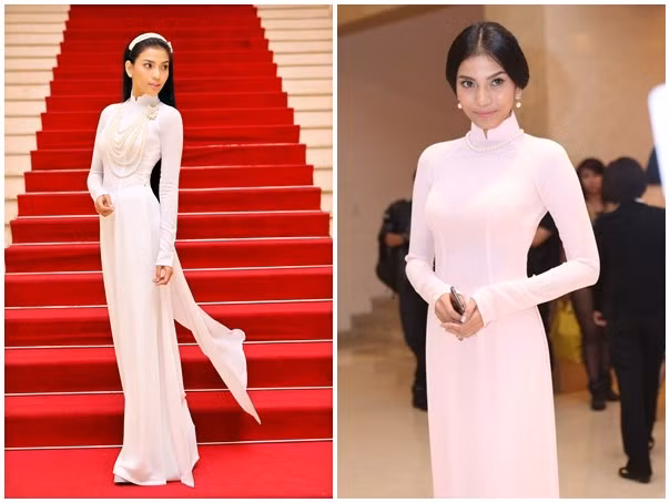 Người đẹp Việt chuộng mốt áo dài trắng dự sự kiện